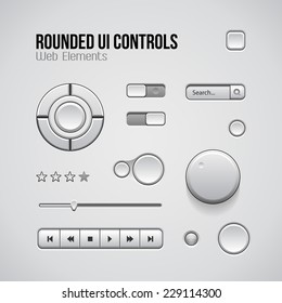 Web Ui Controls Design Elements Buttons Stock Vector (Royalty Free ...