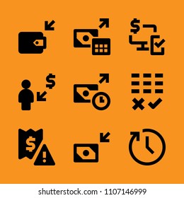 web, ui, credit and order icon set. Vector illustration for web and design.