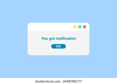 web ui design notification template