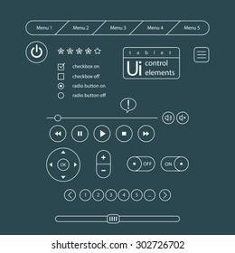 Web UI Elements. Buttons, Switchers, Slider