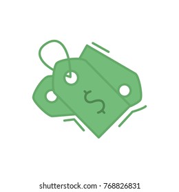 Web UI flat icon price tag