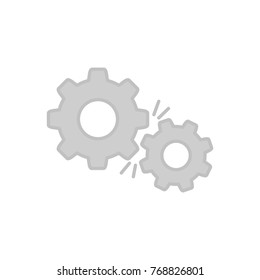 Web UI flat icon settings engine gear