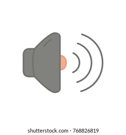 Web UI flat icon volume sound