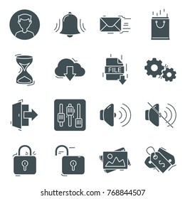 Web UI icon silhouette vector