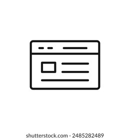 web Ui interface icon logo sign vector outline