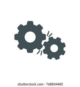 Web UI silhouette icon settings gear