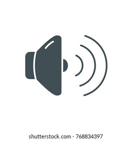 Web UI silhouette icon volume sound