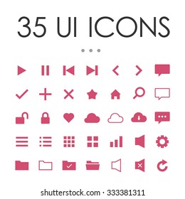 Web UI Vector Icons
