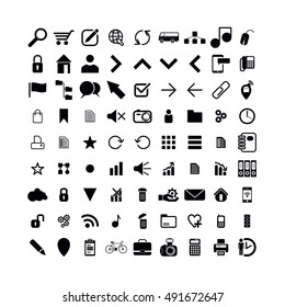 Web Universal Icon Set Stock Vector (Royalty Free) 491672647 | Shutterstock