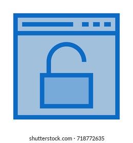 web unlock icon