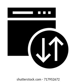 Web upload download icon