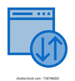 Web upload download icon