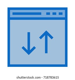 Web upload download icon