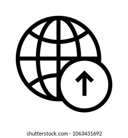 Web upload Vector icon
