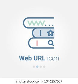 Web URL vector icon