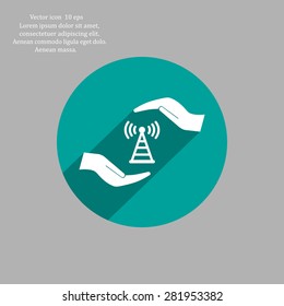 web Us icon. vector design