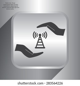 web Us icon. vector design