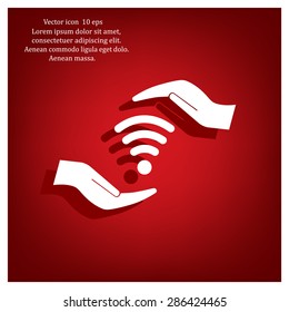 web Us icon. vector design