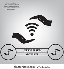 web Us icon. vector design