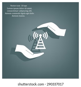 web Us icon. vector design