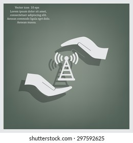 web Us icon. vector design