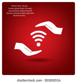 web Us icon. vector design