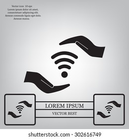 web Us icon. vector design