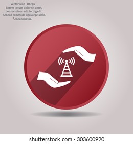 web Us icon. vector design