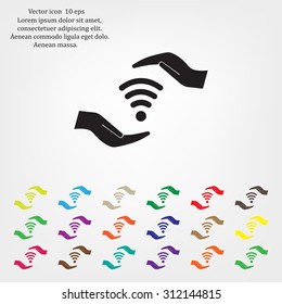 web Us icon. vector design