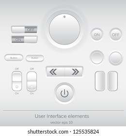 Web user interface design elements. Vector