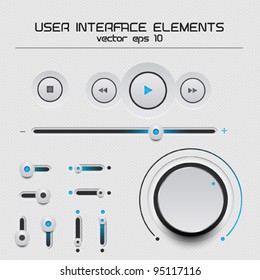 Web user interface design elements. vector eps 10
