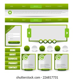 web user interface element set. vector