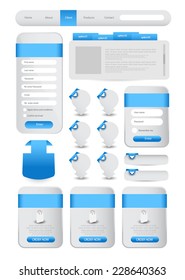 web user interface element set. vector