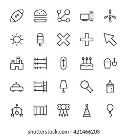 Web and User Interface Outline Vector Icons 15