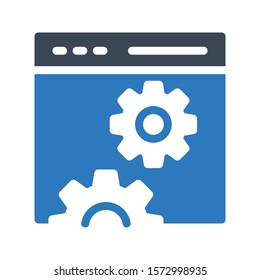 web vector glyph color icon 