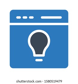 web vector glyph color icon 