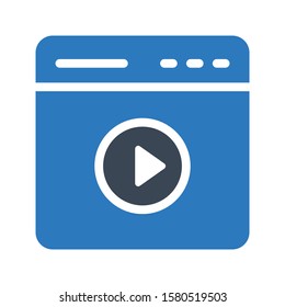 web vector glyph color icon 