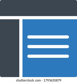 web vector glyph color icon 