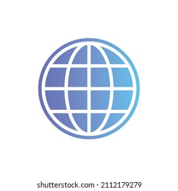 Web vector icon with gradient