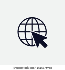 Icono de vector web en fondo blanco