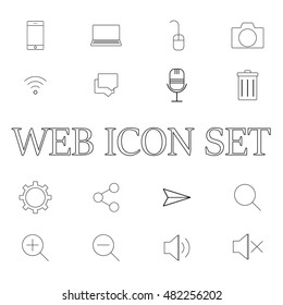 web vector icon set