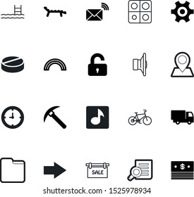 web vector icon set such as: unlock, lens, treatment, van, newsletter, pickaxe, sea, moving, ladder, glass, money, board, metal, wave, ui, home, clinic, arrows, digital, entertainment, pool