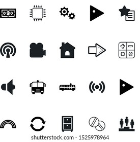 web vector icon set such as: industry, economy, catalog, keyboard, next, pills, stack, ui, mechanical, people, competition, building, organizer, camcorder, residence, cottage, display, old, camera