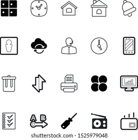 web vector icon set such as: road, analysis, email, abstract, industry, exchange, nucleus, print, trashcan, headset, alert, point, mute, notebook, logo, action, refresh, session, spam, upload