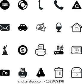 web vector icon set such as: residence, music, network, touch, router, survival, trash, process, modem, stop, lifeguard, achievement, recycling, bucket, pc, safe, circular, notebook, address, waste
