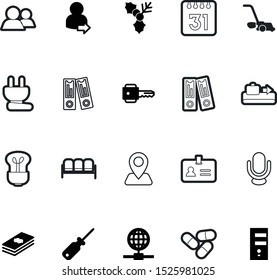 Web Vector Icon Set Such As: Clinic, Cover, Music, Staff, Berry, Holiday, Aspirin, Christmas, Voice, Worker, Innovation, Site, Identification, Road, Bank, Station, Plant, Server, Leadership, Month