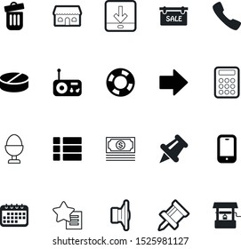 web vector icon set such as: stone, environment, text, guard, bin, blank, dustbin, economy, set, clip, panel, medical, time, disease, calculator, top, tag, cargo, silhouette, currency, rubbish, add