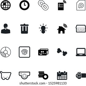web vector icon set such as: break, rubbish, wifi, wealth, find, cart, online, architecture, coin, garbage, power, second, linked, tech, building, injury, circle, container, dollar, waste, stack