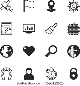 web vector icon set such as: wool, vintage, interval, city, weight, textile, long, sewing, electronic, push, measurement, wedding, luck, stop, flag, wireless, single, speed, industrial, positioning