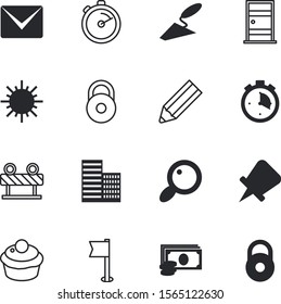 web vector icon set such as: app, industrial, focus, sunlight, wall, magnify, pennant, magnifying, stack, cream, email, e-mail, savings, bakery, scraper, bill, decoration, debt, call, image